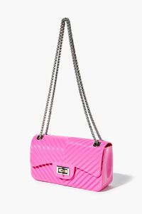 Chevron-Quilted Chain Crossbody Bag, image 2