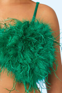 EMERALD Feather Cropped Cami, image 5