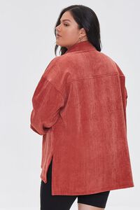 RUST Plus Size Textured High-Low Jacket, image 3