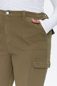 OLIVE Plus Size Ankle-Cut Cargo Pants, image 5