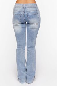 LIGHT DENIM Studded Mid-Rise Bootcut Jeans, image 4