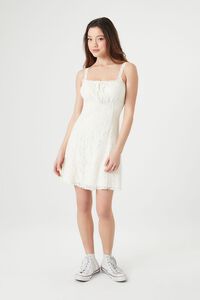 WHITE Lace Cami Mini Dress, image 4