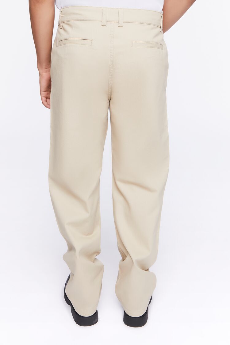Cotton Straight-Leg Pants