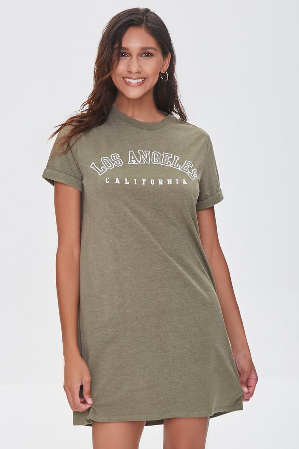 Los Angeles Graphic T-Shirt Dress, image 1