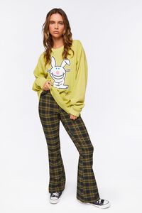 HERBAL GREEN/MULTI Its Happy Bunny Graphic Pullover, image 4