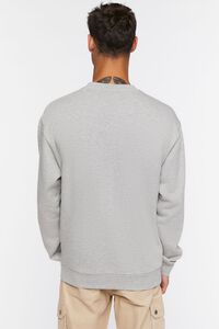 HEATHER GREY/MULTI Organically Grown Cotton Graphic Pullover, image 3