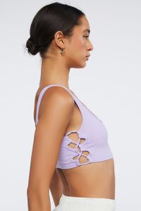 LILAC Ribbed Crisscross Cropped Tank Top, image 2