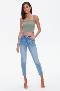 OLIVE Straight-Neck Cropped Cami, image 4