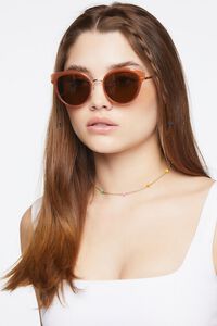 Tinted Round Sunglasses, image 2