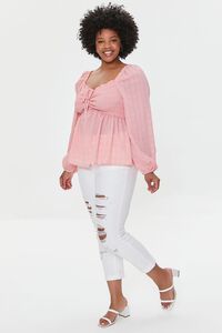 ROSE Plus Size Sweetheart Gingham Top, image 4