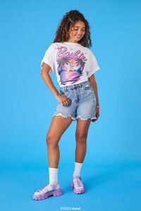 WHITE/MULTI Airbrushed Barbie Graphic Tee, image 4