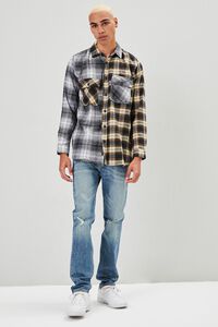 GREY/MULTI Reworked Plaid Button-Front Shirt, image 4
