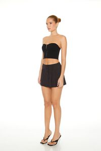 BLACK Pleated Mini Skirt, image 2