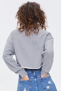 HEATHER GREY French Terry Drop-Sleeve Pullover, image 3