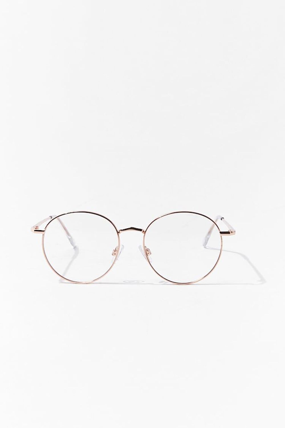 ROSE GOLD/CLEAR Round Reader Glasses, image 1