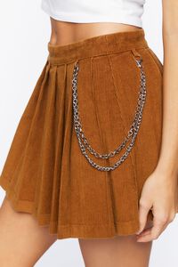 Corduroy Wallet Chain Mini Skirt, image 6