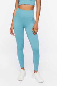 DUSTY BLUE Active Seamless High-Rise Leggings, image 2