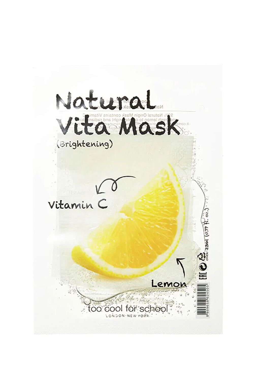 LEMON Too Cool For School Natural Vita Mask Brightening, image 1
