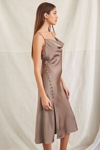 OLIVE Buttoned Side-Slit Midi Dress, image 2