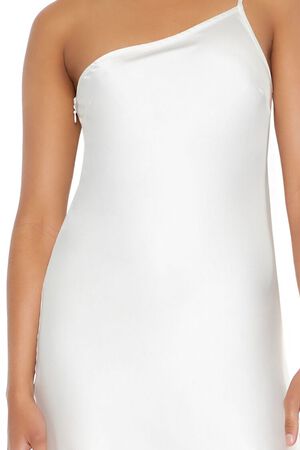One-Shoulder Slit Maxi Dress