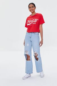 RUST/WHITE Coca-Cola Graphic Cropped Tee, image 4