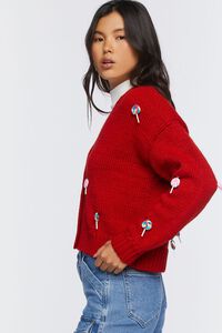RED/MULTI Lollipop Cardigan Sweater, image 2