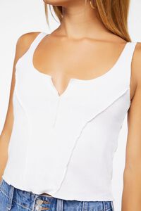 Inverted-Seam Cropped Tank Top, image 5