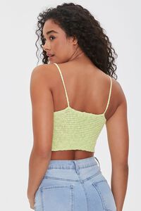 LIME Sweater-Knit Cropped Cami, image 3