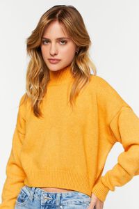 ORANGE Drop-Sleeve Turtleneck Sweater, image 1