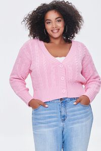 PINK Plus Size Pantone Cardigan Sweater, image 1