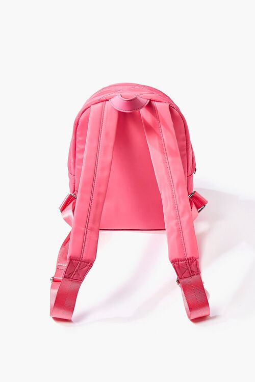 PINK Quilted Zip-Up Backpack, image 3