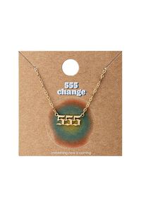 GOLD 555 Nameplate Chain Necklace, image 1