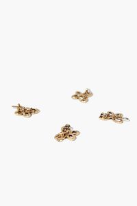 GOLD Rhinestone Butterfly Hair Clip Set, image 2