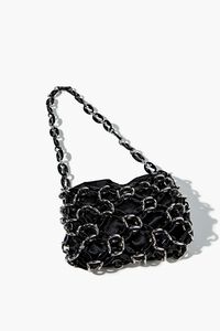 BLACK Interlocking Chain Shoulder Bag, image 3