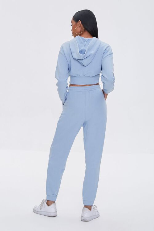 LIGHT BLUE French Terry Hoodie & Joggers Set, image 3