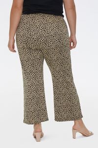 Plus Size Leopard Flare Pants, image 4