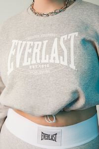 HEATHER GREY/WHITE Plus Size Everlast Cropped Pullover, image 5