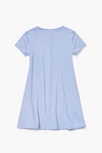 BLUE Girls Ribbed Button-Front Dress (Kids), image 2