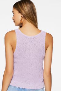 LAVENDER Ruched Drawstring Sweater-Knit Top, image 3