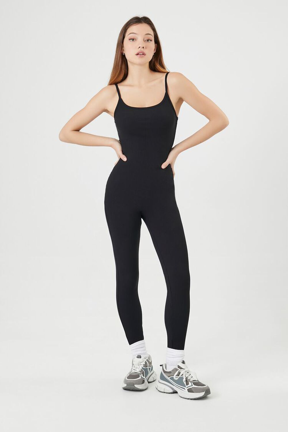 Ribbed Knit Cami Jumpsuit