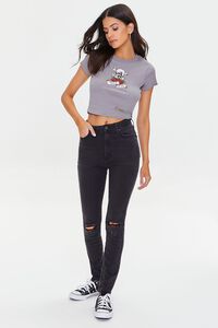 GREY/MULTI True Love Cropped Graphic Tee, image 4