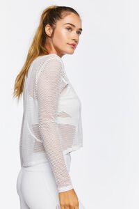 WHITE Active Mesh Netted Top, image 2