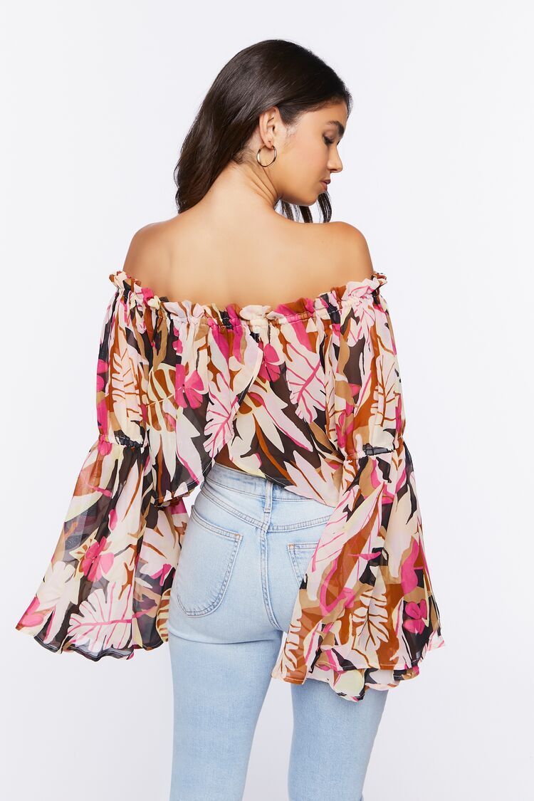 Fashion Tops Off-The-Shoulder Tops Accessoires Off-The-Shoulder Top allover print casual look 