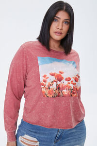 Plus Size Wildflowers Top, image 1