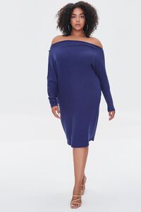 NAVY Plus Size Off-the-Shoulder Dress, image 4
