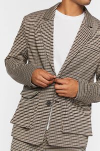 BROWN/MULTI Houndstooth Notched Blazer, image 5