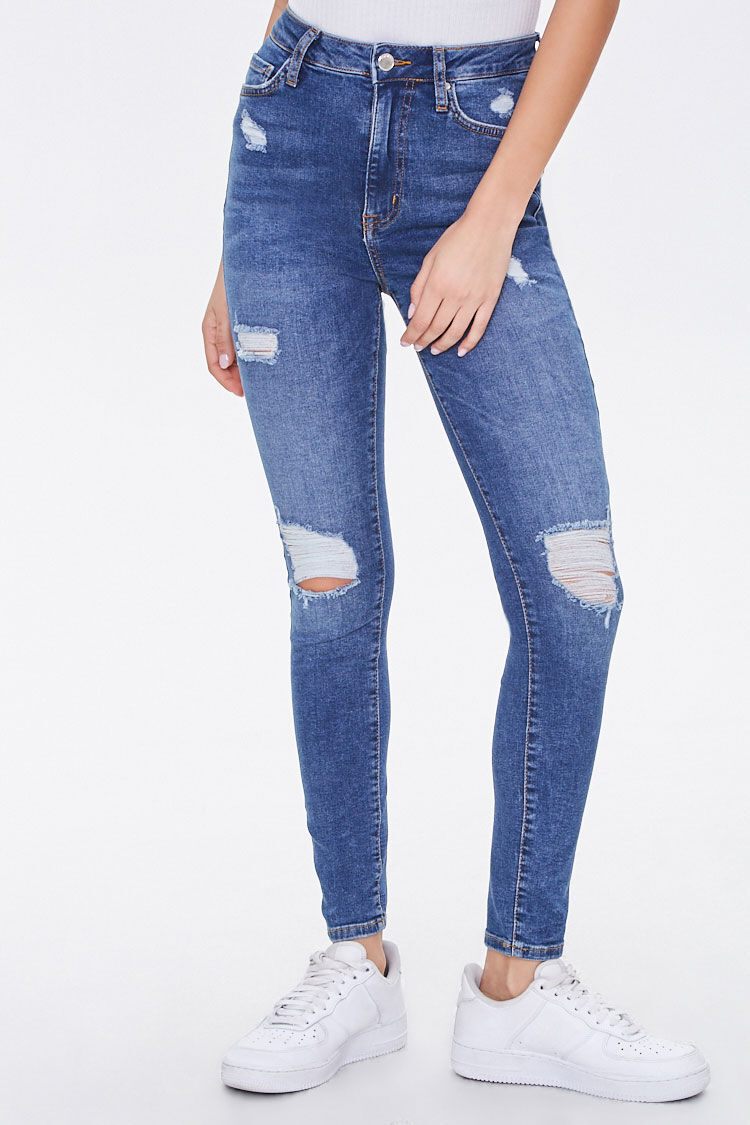 forever 21 ripped mom jeans