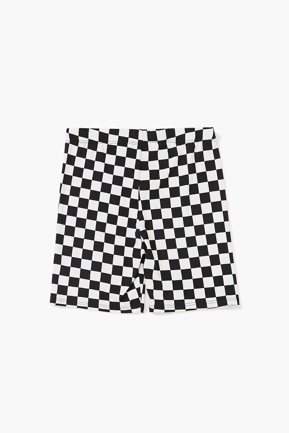 BLACK/WHITE Girls Checkered Print Shorts (Kids), image 2