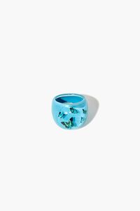 BLUE Butterfly Cocktail Ring, image 1