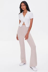 TAUPE High-Rise Flare Pants, image 1